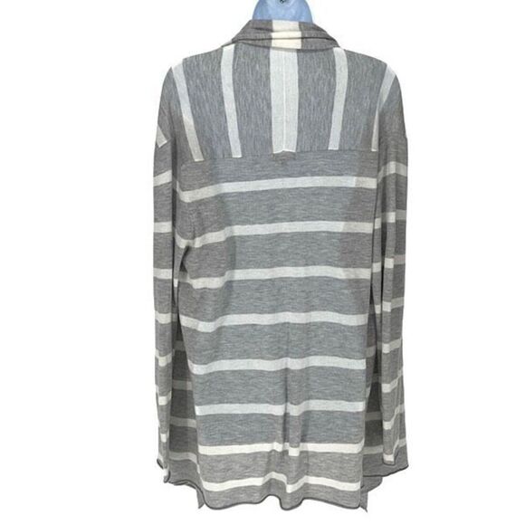 Splendid‎ Womens Open Front Cashmere Blend Cardigan Sweater Gray White Medium - Picture 3 of 5